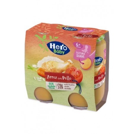 Hero Baby Tarritos Arroz Con Pollo 2 x 235g