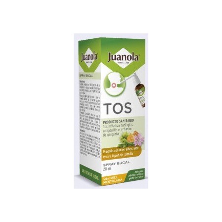 Juanola Tos Spray Bucal Miel Mentolada 120ml