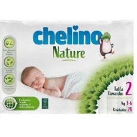 Chelino Nature Pañales Talla-2 28uds