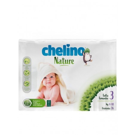 Chelino Nature Pañales Talla-3 36uds