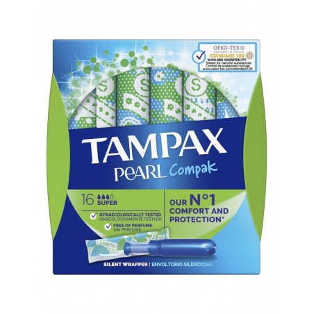 Tampax Pearl Compak Tampones con Aplicador 16uds