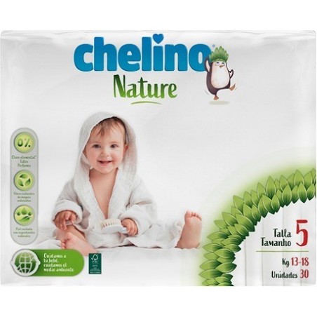 Chelino Nature Pañales Talla-5 30uds