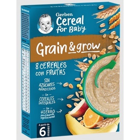 Gerber Papilla 8 Cereales con frutas 250 g +6m