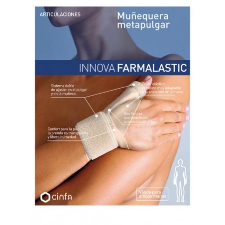 Farmalastic Innova Muñequera Metapulgar Beige Talla 1