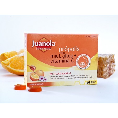 Juanola Propolis Altea Naranja 24 Pastillas