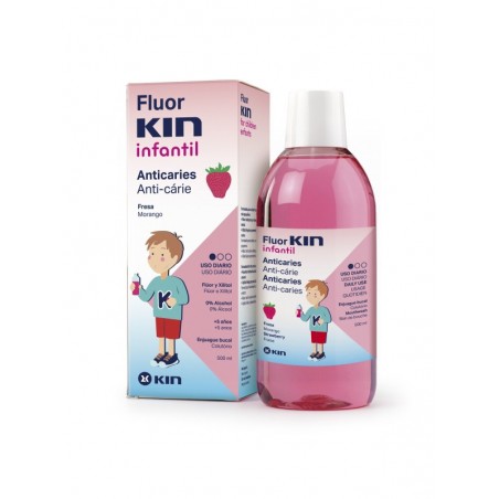 Fluorkin Infantil Enjuague Bucal Fresa 500ml