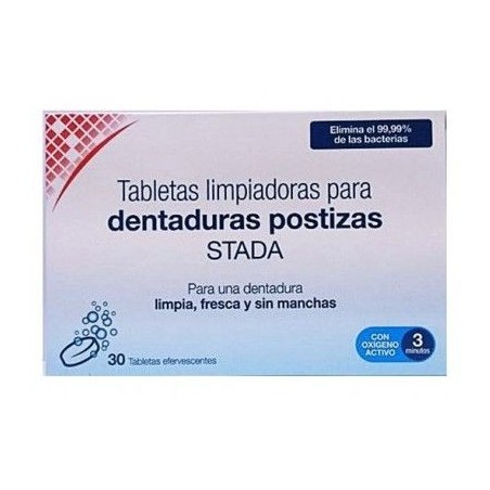 Stada Tabletas Limpiadoras Dentaduras Postizas 30 uds