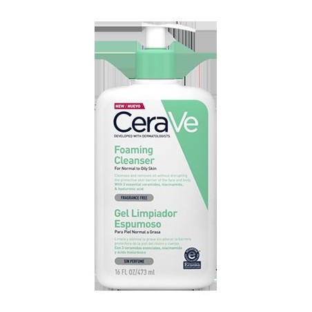 Cerave Gel Limpiador Espumoso 473 ml