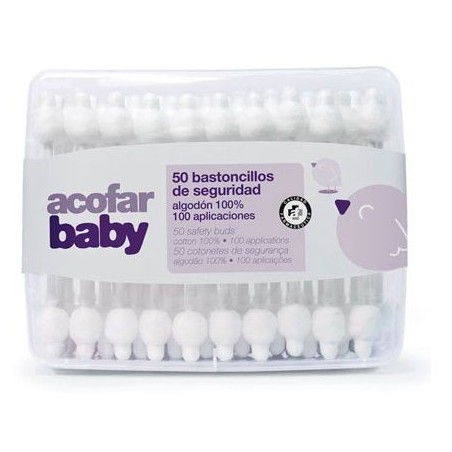 Acofarbaby Bastoncillos de Seguridad 50uds