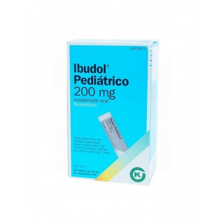 IBUDOL PEDIÁTRICO 200 MG SUSPENSIÓN ORAL , 20 sobres