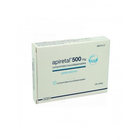 APIRETAL 500 mg COMPRIMIDOS BUCODISPERSABLES, 12 comprimidos