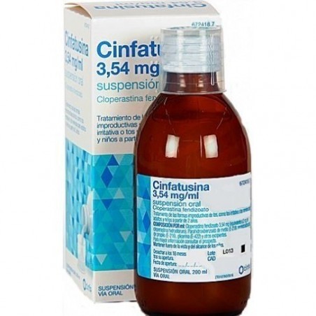 CINFATUSINA 3,54 mg/ml SUSPENSIÓN ORAL , 1 frasco de 200 ml