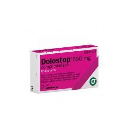 DOLOSTOP 650 MG COMPRIMIDOS , 12 comprimidos