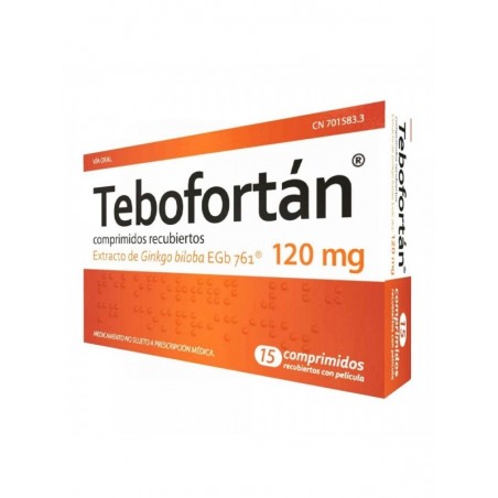 TEBOFORTAN 120 MG COMPRIMIDOS RECUBIERTOS CON PELICULA , 15 comprimidos