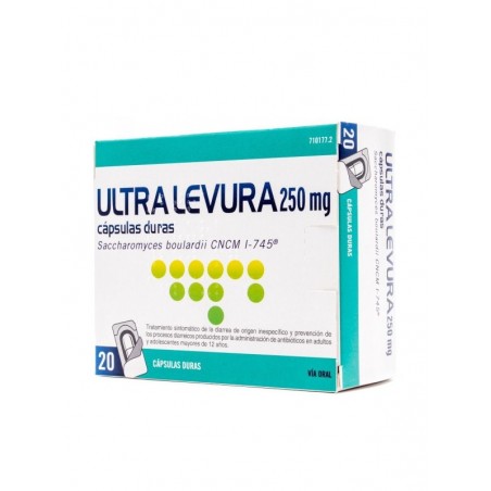 ULTRA-LEVURA 250 MG CAPSULAS DURAS , 20 cápsulas