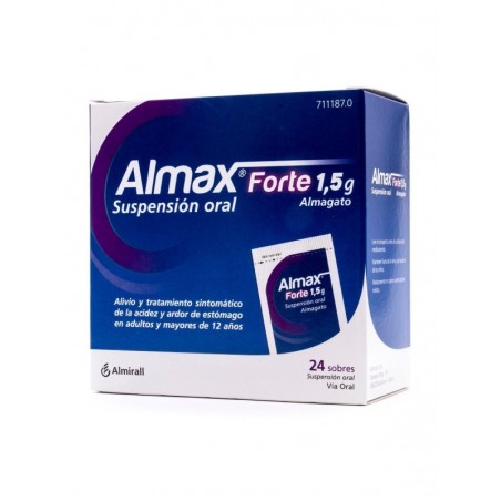 ALMAX FORTE 1,5 g SUSPENSION ORAL,24 sobres