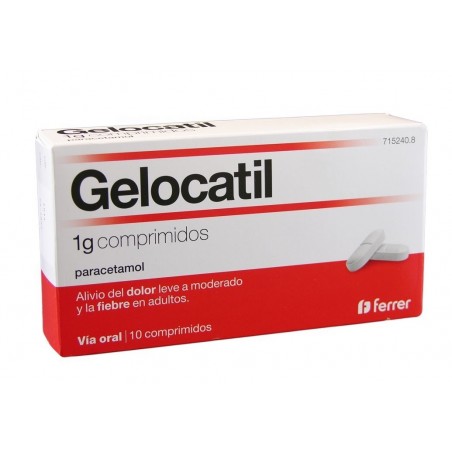 GELOCATIL 1 g COMPRIMIDOS,10 comprimidos