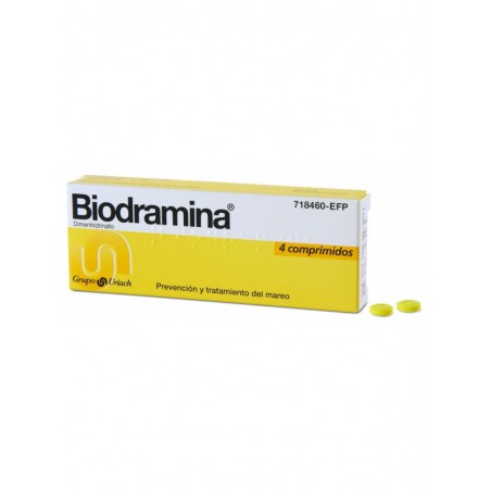 Biodramina 50 Mg 4 Comprimidos