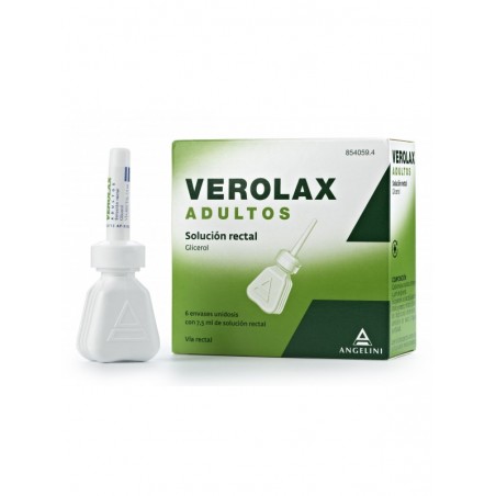 Verolax Adultos Solución Rectal, 6 Enemas 7.5 Ml