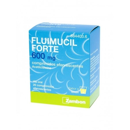 FLUIMUCIL FORTE 600 mg COMPRIMIDOS EFERVESCENTES , 20 comprimidos