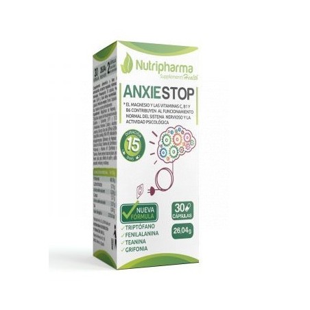 Nutripharma Anxiestop 30 Cápsulas