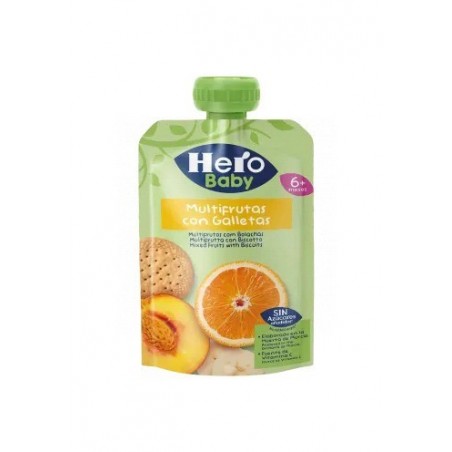 Hero Baby Bolsita Multifrutas con Galleta 100gr