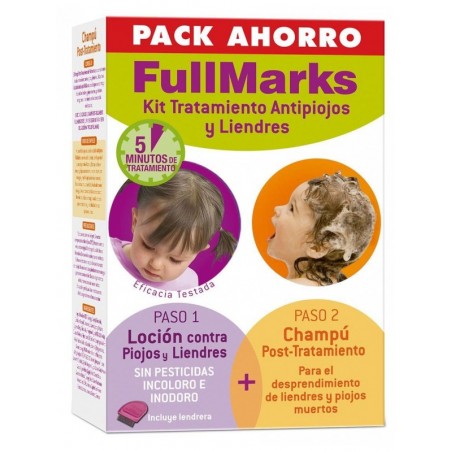 Fullmarks Kit Loción 100 ml + Champú Antipiojos 150 ml