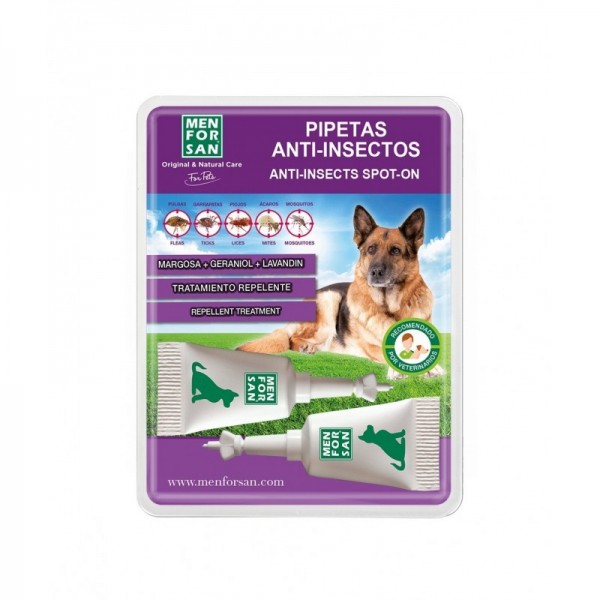 Menforsan Pipetas Anti Insectos Perros 2uds