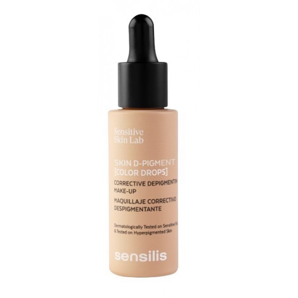 Sensilis Skin D-Pigment Color Drops Maquillaje Corrector Despigmentante Tono 05 Peche Rosé 30 Ml