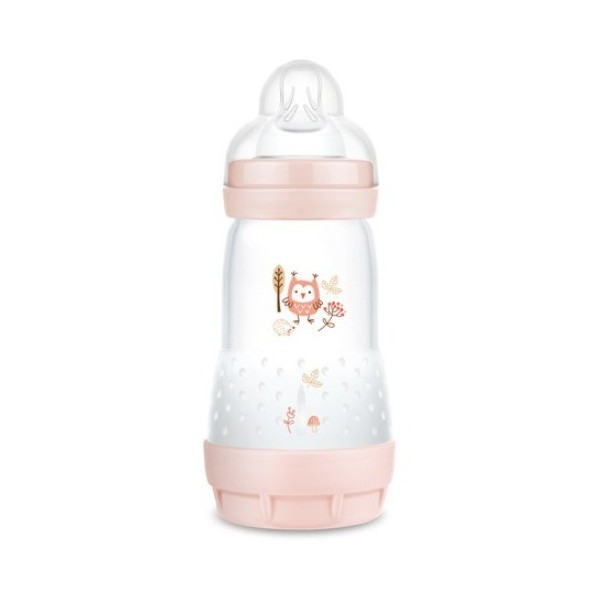 MAM Biberón Anticólico 260ml +2M Rosa