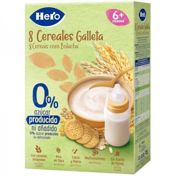 Hero 8 Cereales Galleta 340g