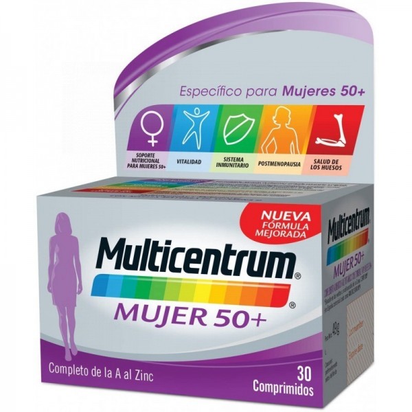 Multicentrum Mujer 50+ 30 Comprimidos