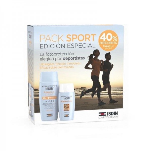 Isdin Pack Sport Fotoprotector Fusion Water SPF50+ 50ml + Gel Wet Skin 100ml