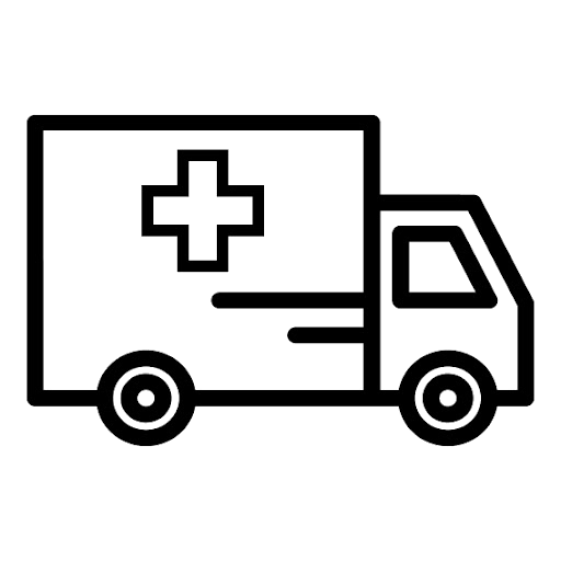 Camión de reparto de productos de farmacia